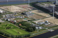 Aerial view of the Delfzijl Chemical Park in the Netherlands, where BioBTX’s new plant is also due to be built.
